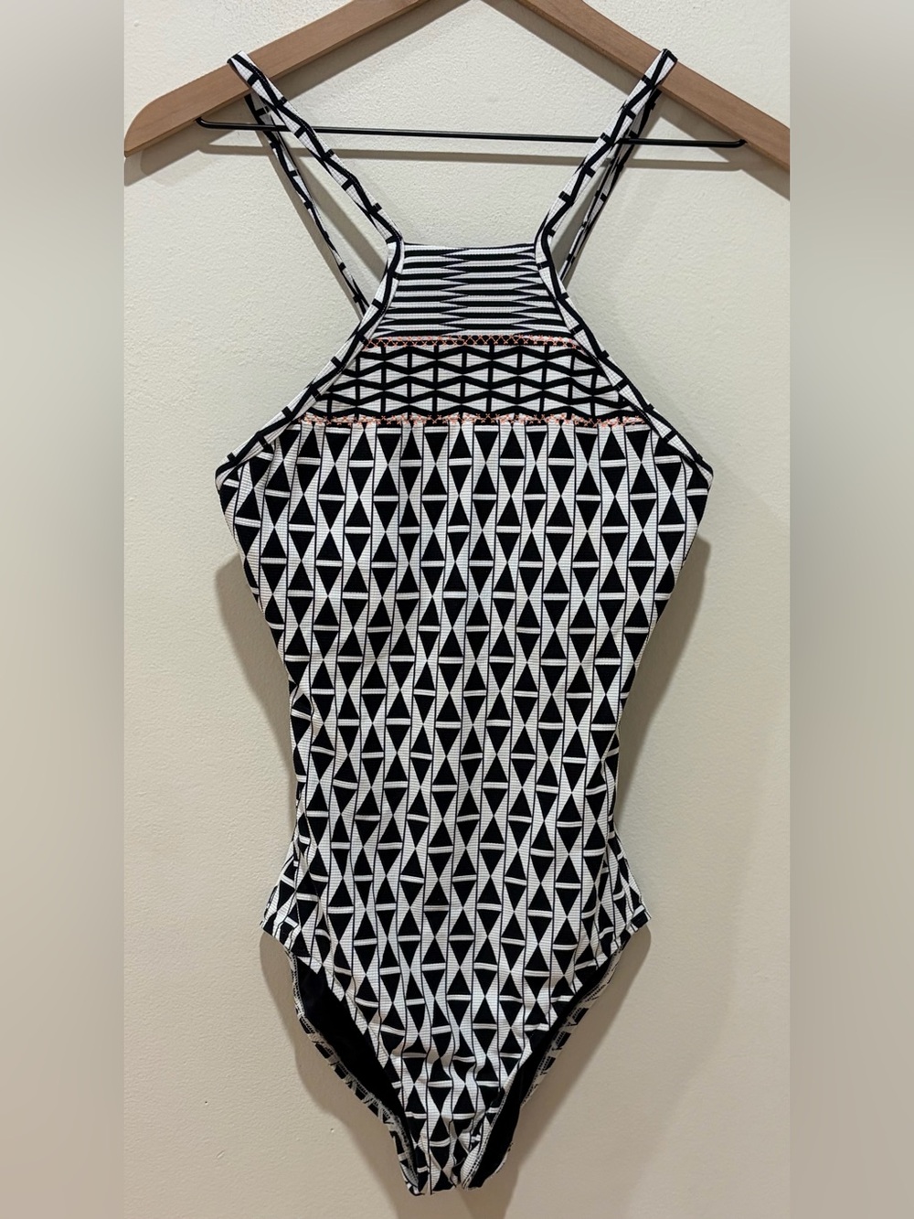 Seafolly Australia Modern Geometry Maillot One Piece Swimsuit - Women’s Size 10